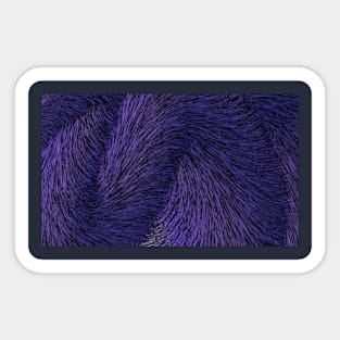 blue fur Sticker